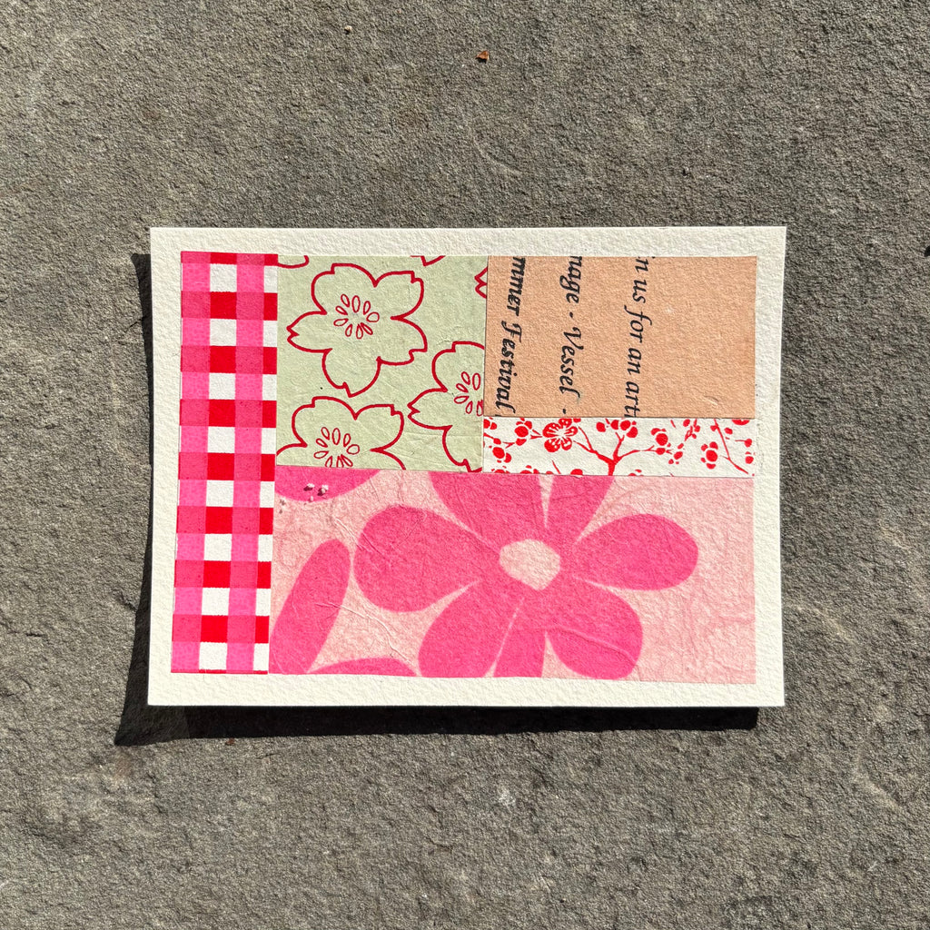 single collage card