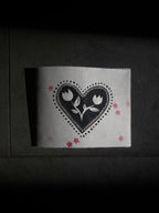 heart shaped locket card