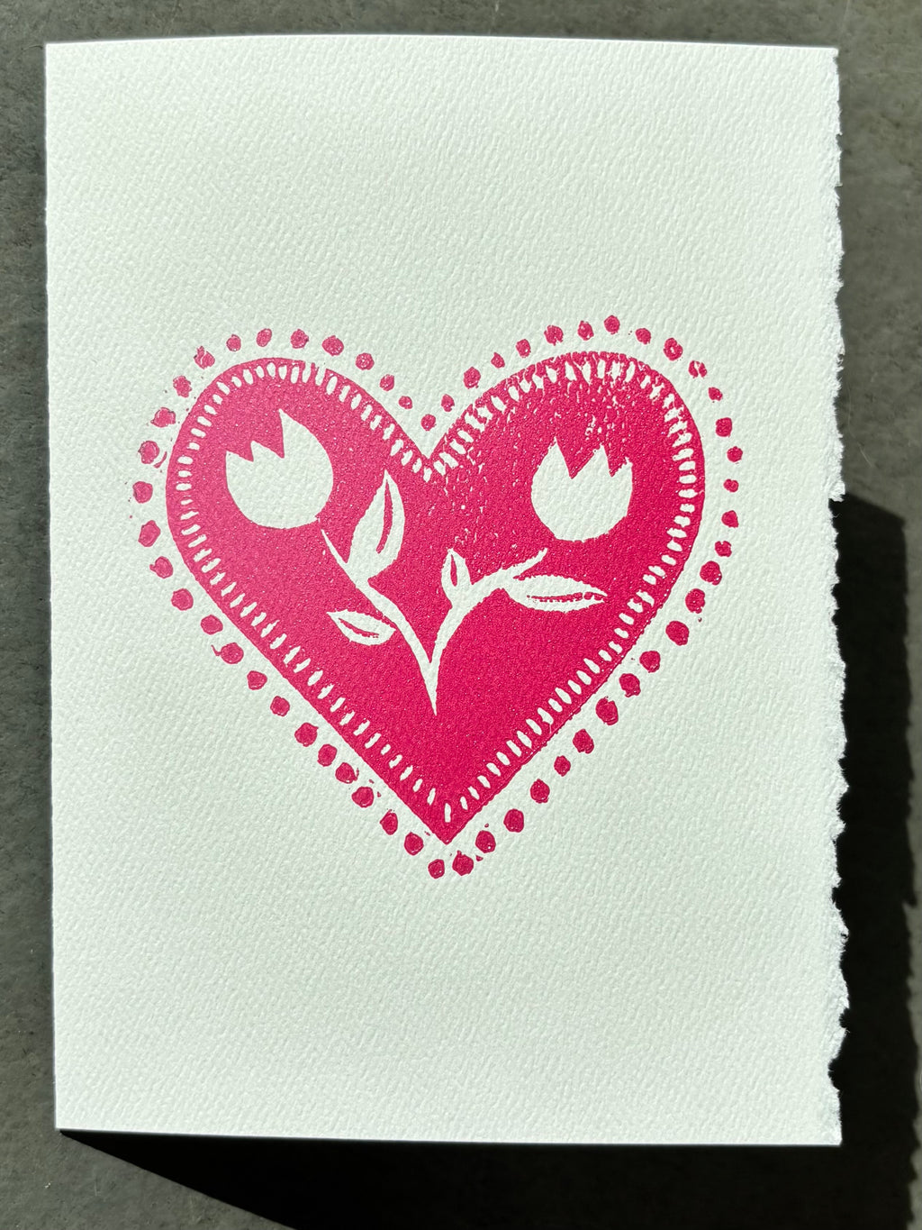 heart shaped locket card