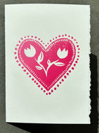 heart shaped locket card
