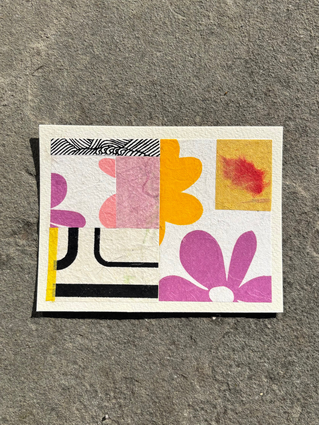 single collage card
