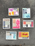 5 pack of collage cards